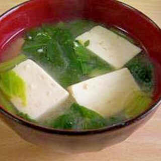 ◆ほうれん草と豆腐の味噌汁◆
